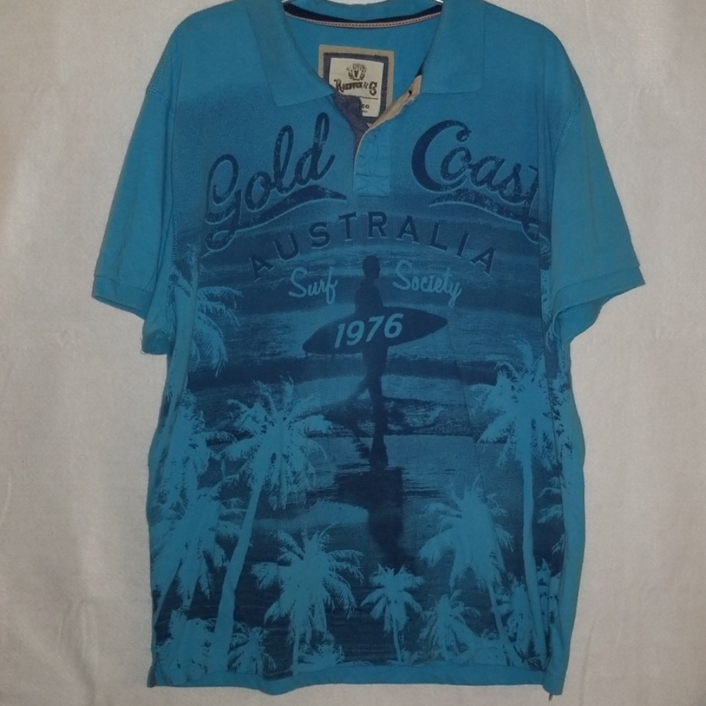 Sears Roebuck Co Size 2XL Youth Polo Shirt Blue